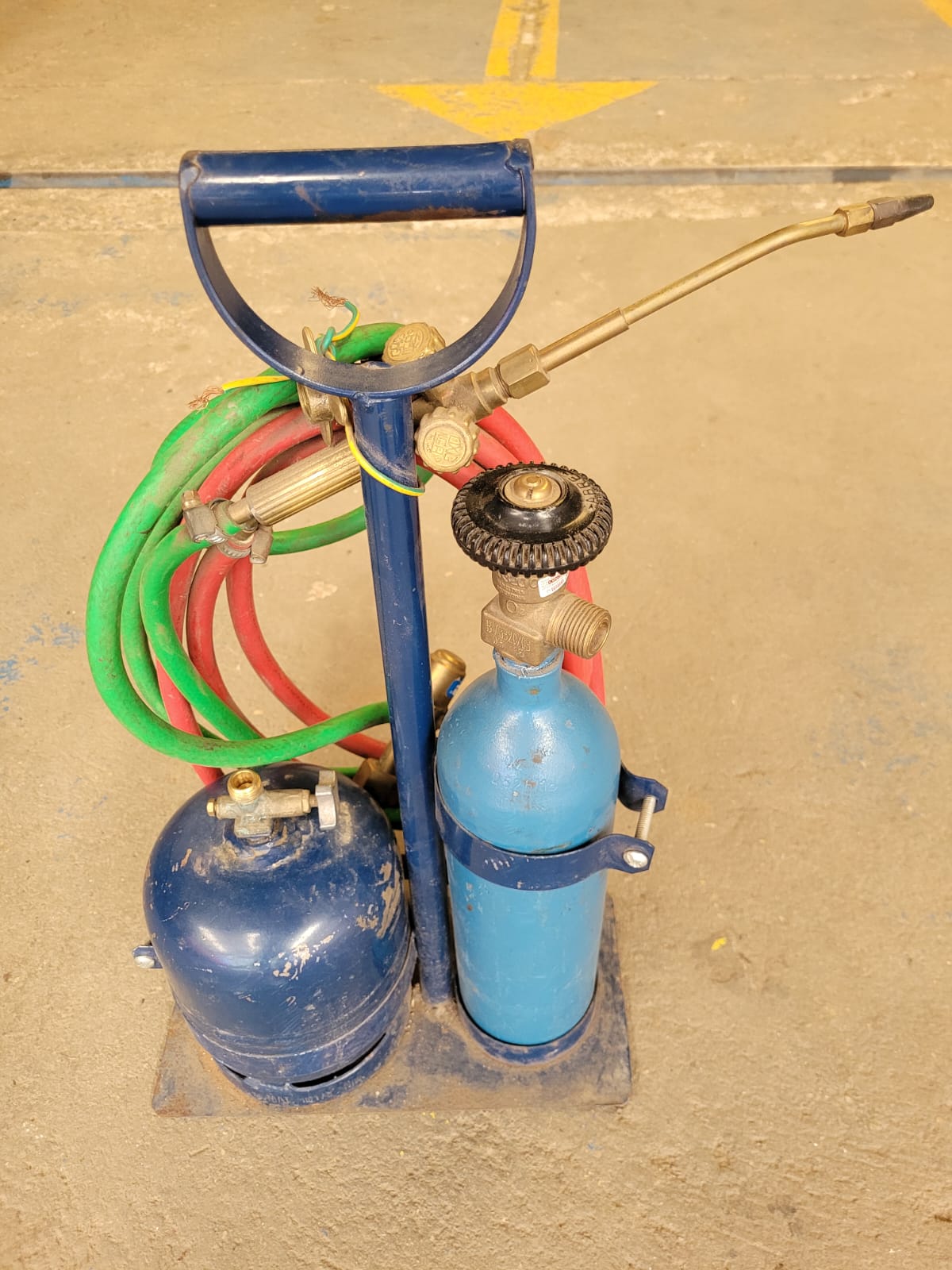 Equipo Oxigas 1 Kg X 1/2 Mt Azul